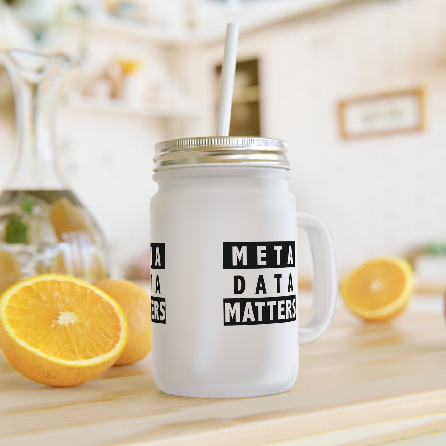 Mason Jar Mug - Creative Meta Data Details Design