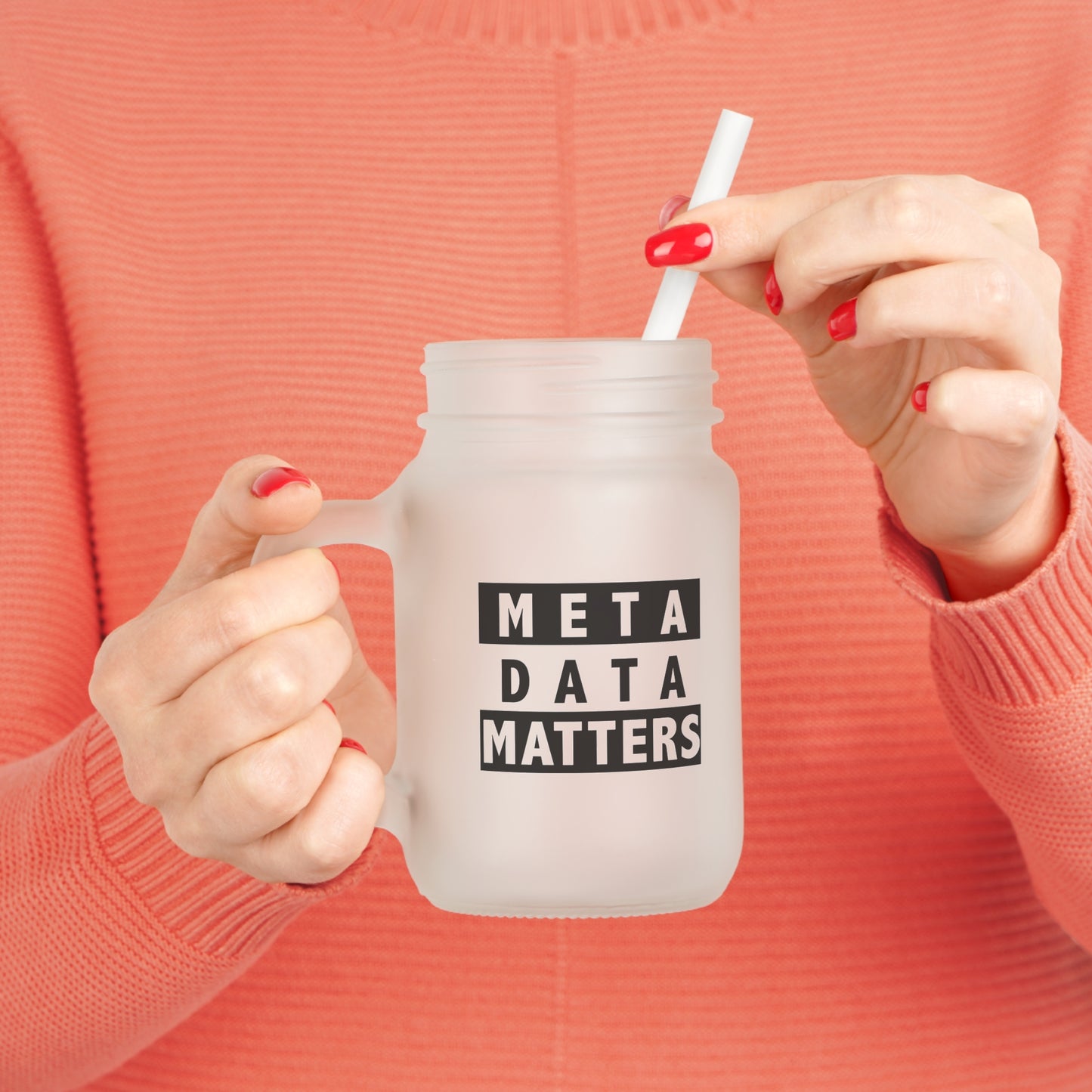 Mason Jar Mug - Creative Meta Data Details Design