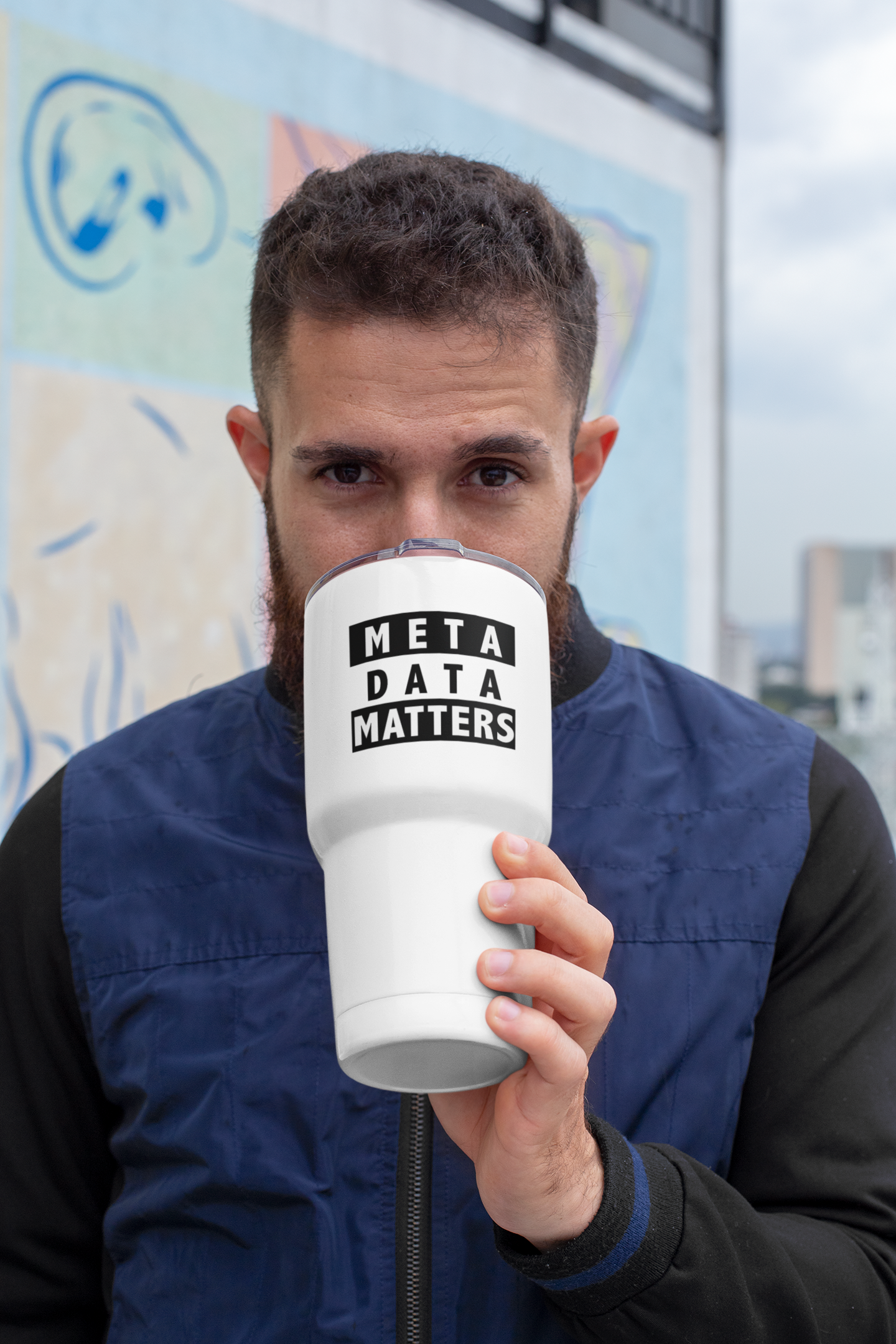 Tumbler, 40oz - Meta Data Matters for us creators